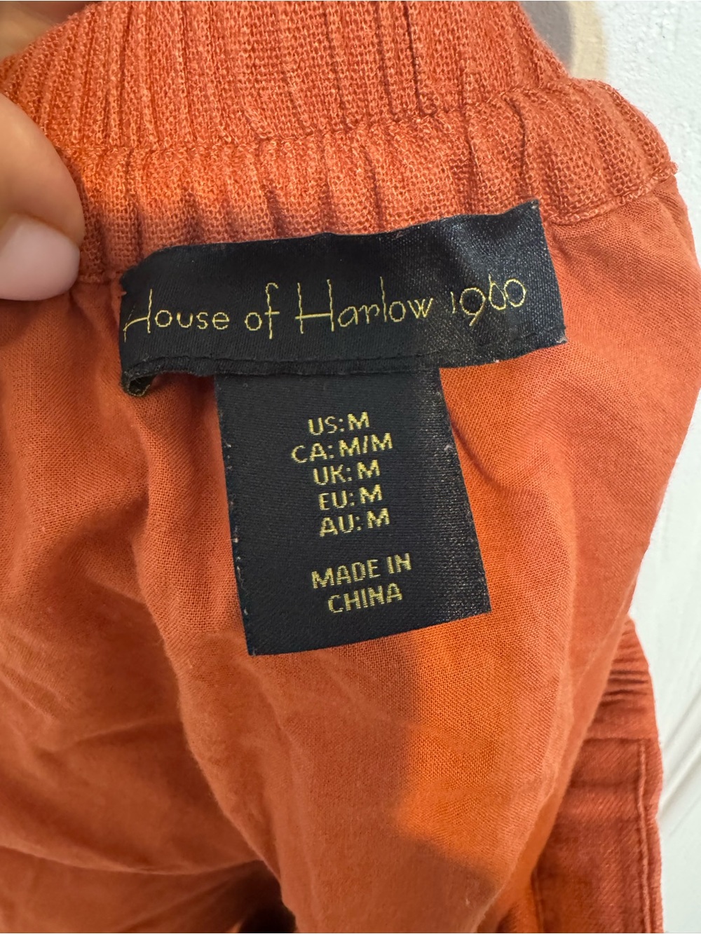 House of Harlow 1960 Rust A-Line Maxi Skirt size m - Picture 4 of 5